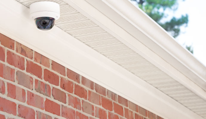 an installed luma surveillance camera