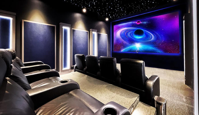 luxurious home theater