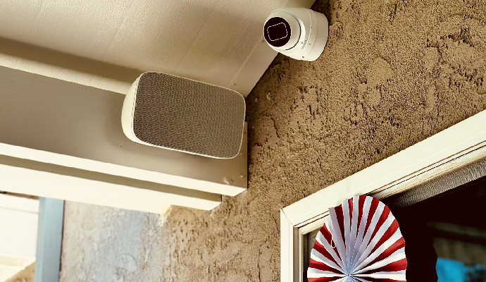 outdoor security system for enhanced property protection.