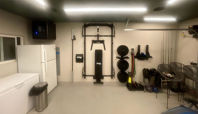 Personal gym space