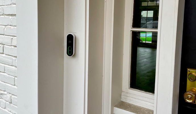 Automated door lock installed in a door