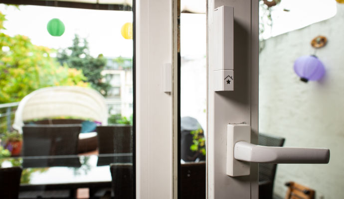 Window sensor installed in a commercial space