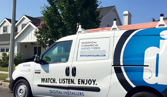 Service vehicle of Digital Installers