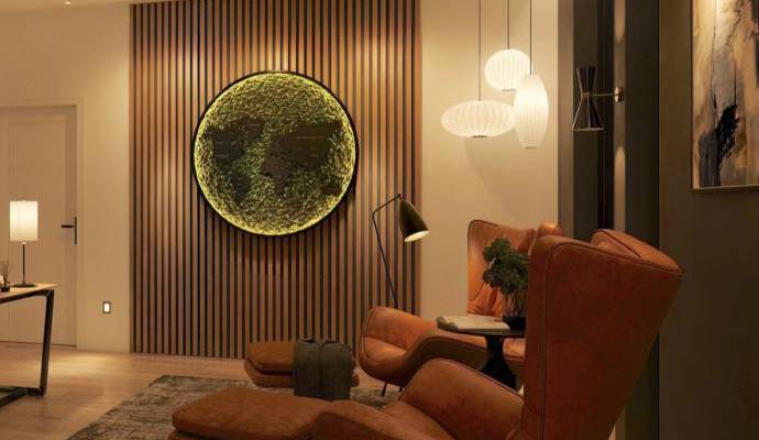 Smart lighting solution in living room